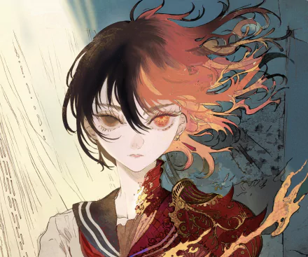 schoolgirl Anime girl anime girl HD Desktop Wallpaper | Background Image