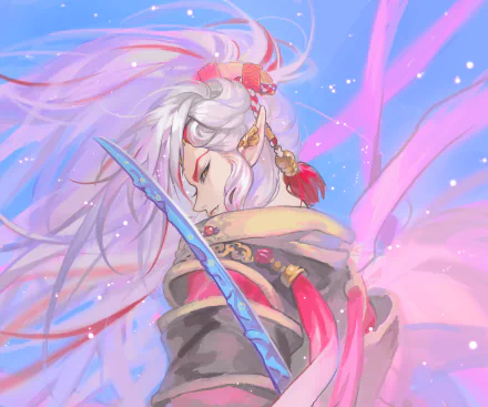 warrior Anime Thunderbolt Fantasy HD Desktop Wallpaper | Background Image