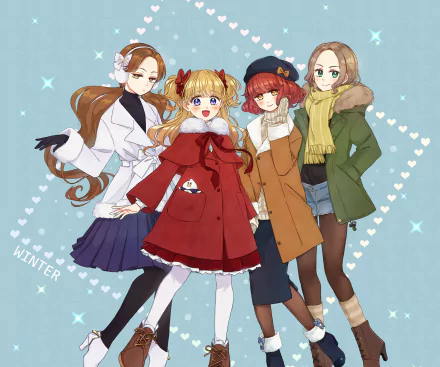 Mia (Shadows House) Lou (Shadows House) Emilico (Shadows House) Belle (Shadows House) Anime Shadows House HD Desktop Wallpaper | Background Image