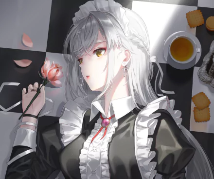 maid Anime girl anime girl HD Desktop Wallpaper | Background Image