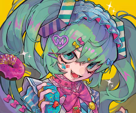 Hatsune Miku Anime Vocaloid HD Desktop Wallpaper | Background Image