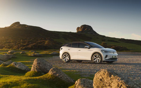 electric car Volkswagen ID.4 GTX vehicle Volkswagen ID.4 HD Desktop Wallpaper | Background Image