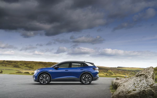 electric car Volkswagen ID.4 Pro vehicle Volkswagen ID.4 HD Desktop Wallpaper | Background Image