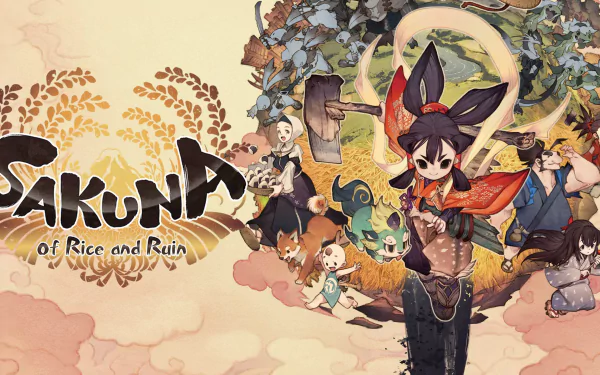 video game Sakuna: Of Rice And Ruin HD Desktop Wallpaper | Background Image