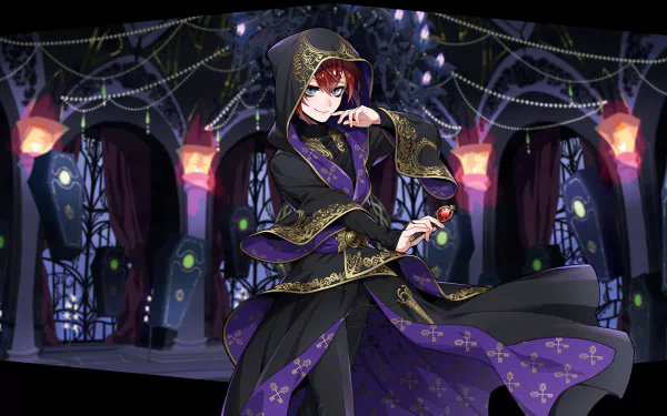 Riddle Rosehearts video game Twisted Wonderland HD Desktop Wallpaper | Background Image