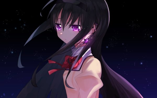 Anime Puella Magi Madoka Magica Homura Akemi Purple Eyes HD Wallpaper | Background Image