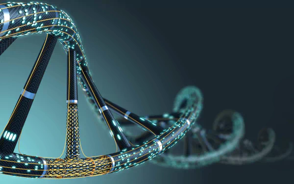 artistic DNA Structure HD Desktop Wallpaper | Background Image