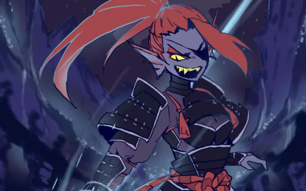 Undyne the Undying (Undertale) video game Undertale HD Desktop Wallpaper | Background Image