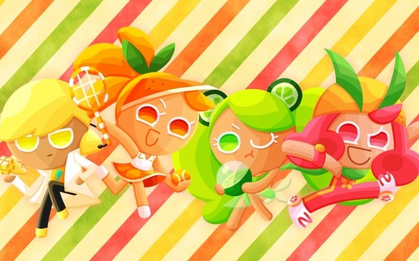 Video Game Cookie Run: OvenBreak Cookie Run Grapefruit Cookie Lemon Cookie Lime Cookie Orange Cookie HD Wallpaper | Background Image
