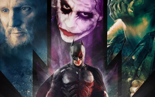 Ra's al Ghul Joker Batman movie the dark knight trilogy HD Desktop Wallpaper | Background Image