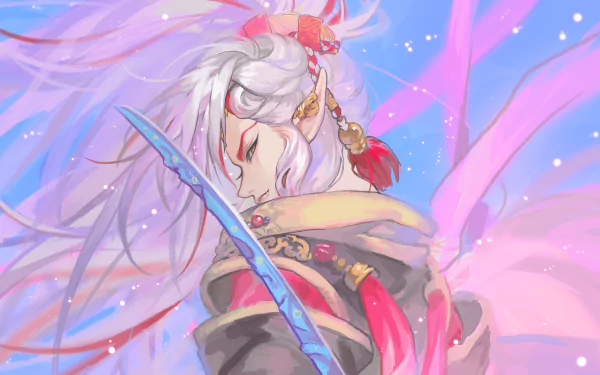 warrior Anime Thunderbolt Fantasy HD Desktop Wallpaper | Background Image