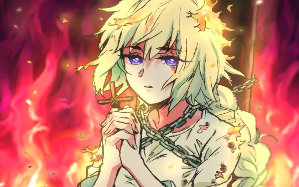 Joan of Arc Anime Fate/Apocrypha HD Desktop Wallpaper | Background Image