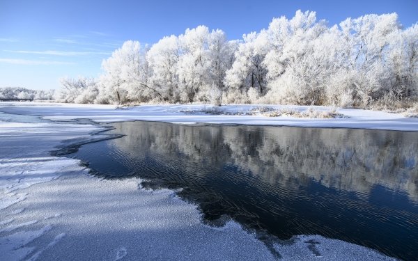 Earth Winter River HD Wallpaper | Background Image