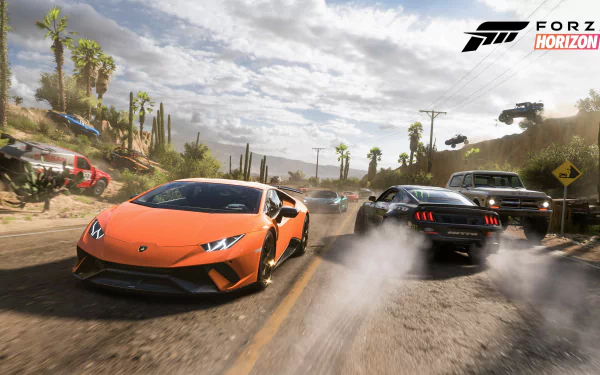 Lamborghini Huracan Performante video game Forza Horizon 5 HD Desktop Wallpaper | Background Image