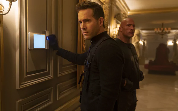 Ryan Reynolds Dwayne Johnson movie Red Notice HD Desktop Wallpaper | Background Image