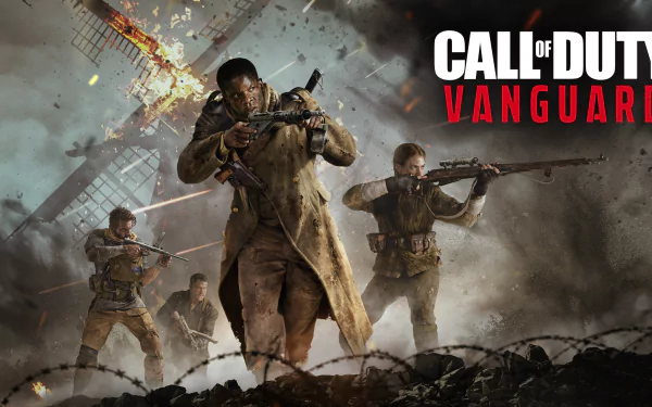 Call of Duty: Vanguard HD wallpaper featuring soldiers in combat for desktop background.