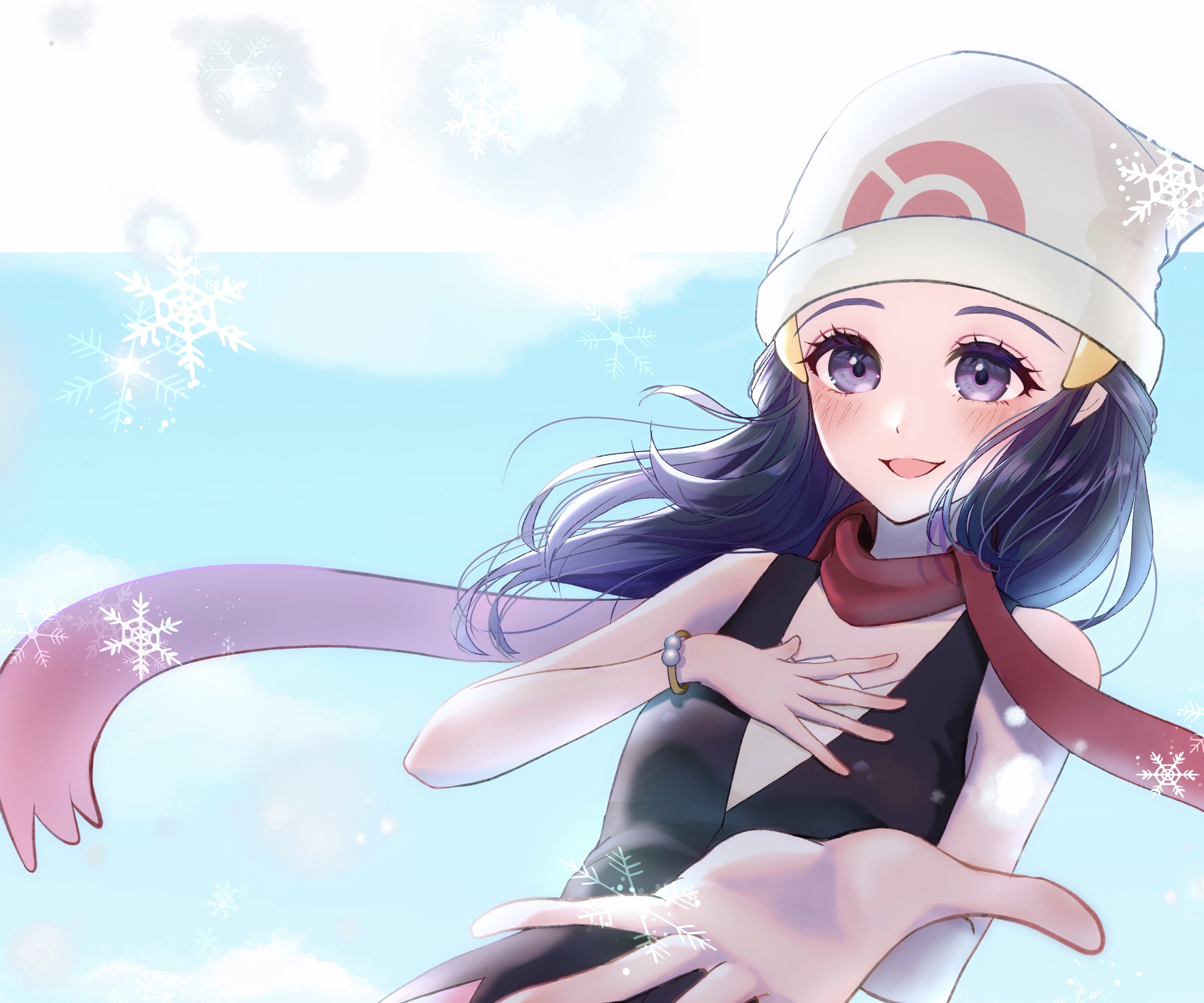 Download Cute Pokemon Trainer Dawn Wallpaper