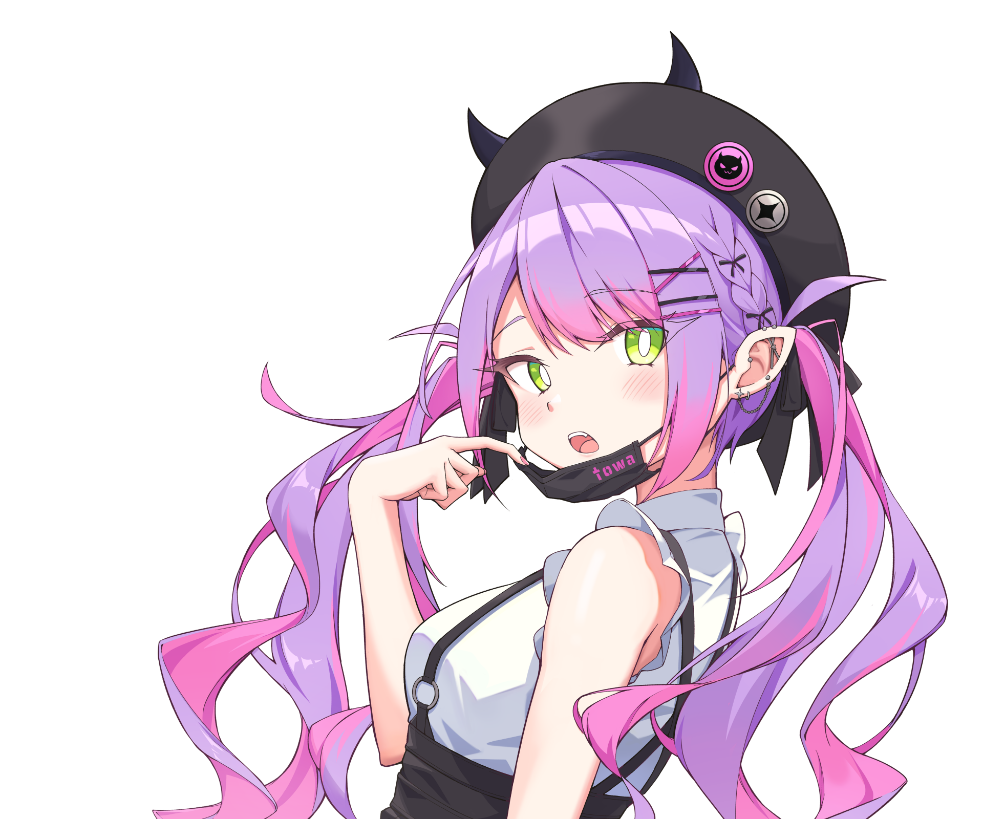 Download Hololive Tokoyami Towa Anime Virtual Youtuber 4k Ultra HD Wallpaper