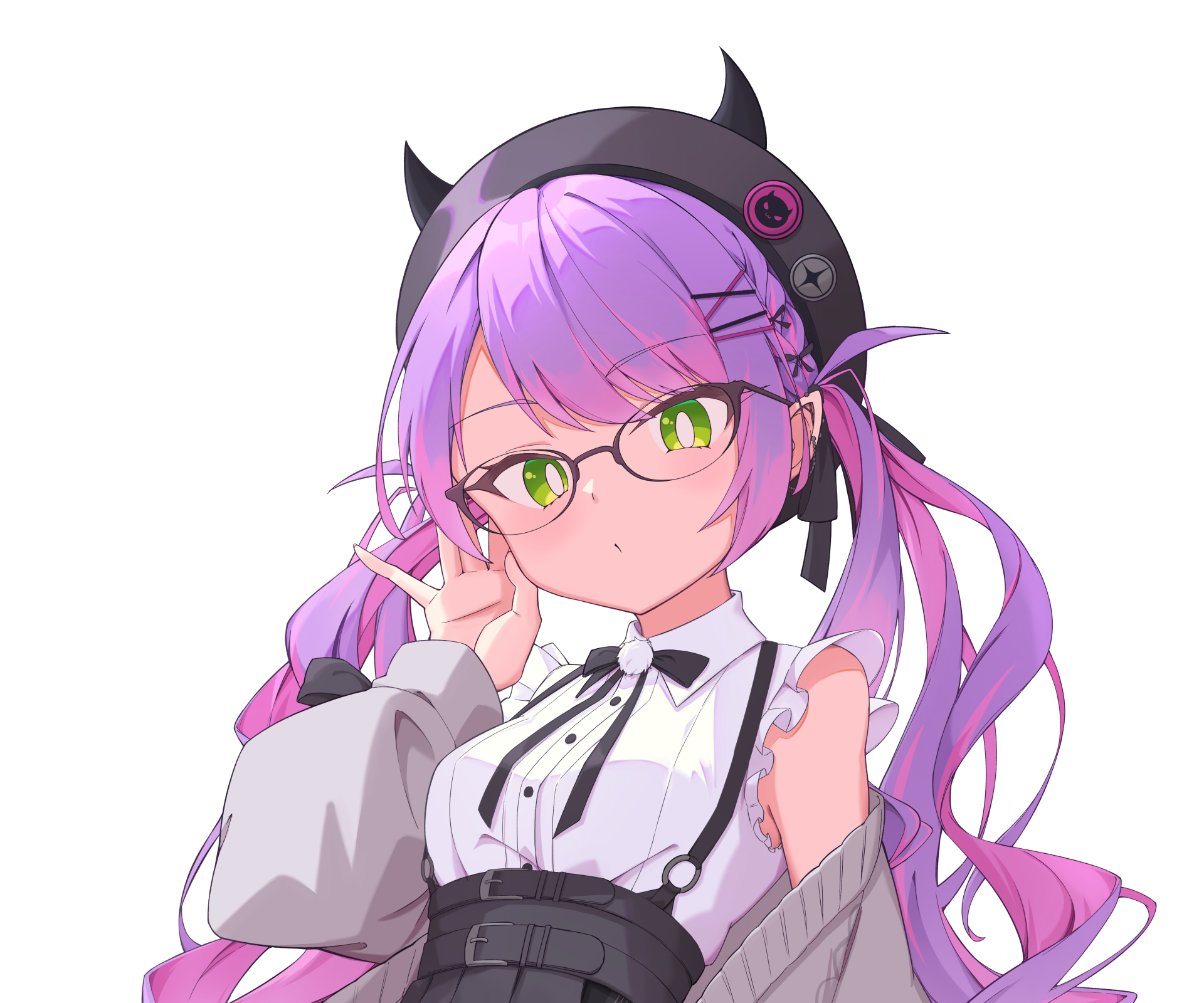 Download Hololive Tokoyami Towa Anime Virtual Youtuber 4k Ultra HD Wallpaper