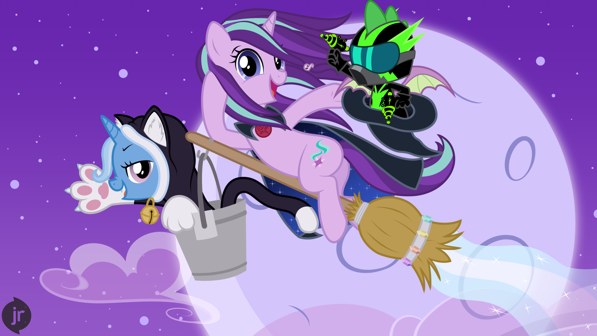 Download Halloween Spike (My Little Pony) Trixie (My Little Pony) Starlight Glimmer TV Show My Little Pony: Friendship Is Magic HD Wallpaper