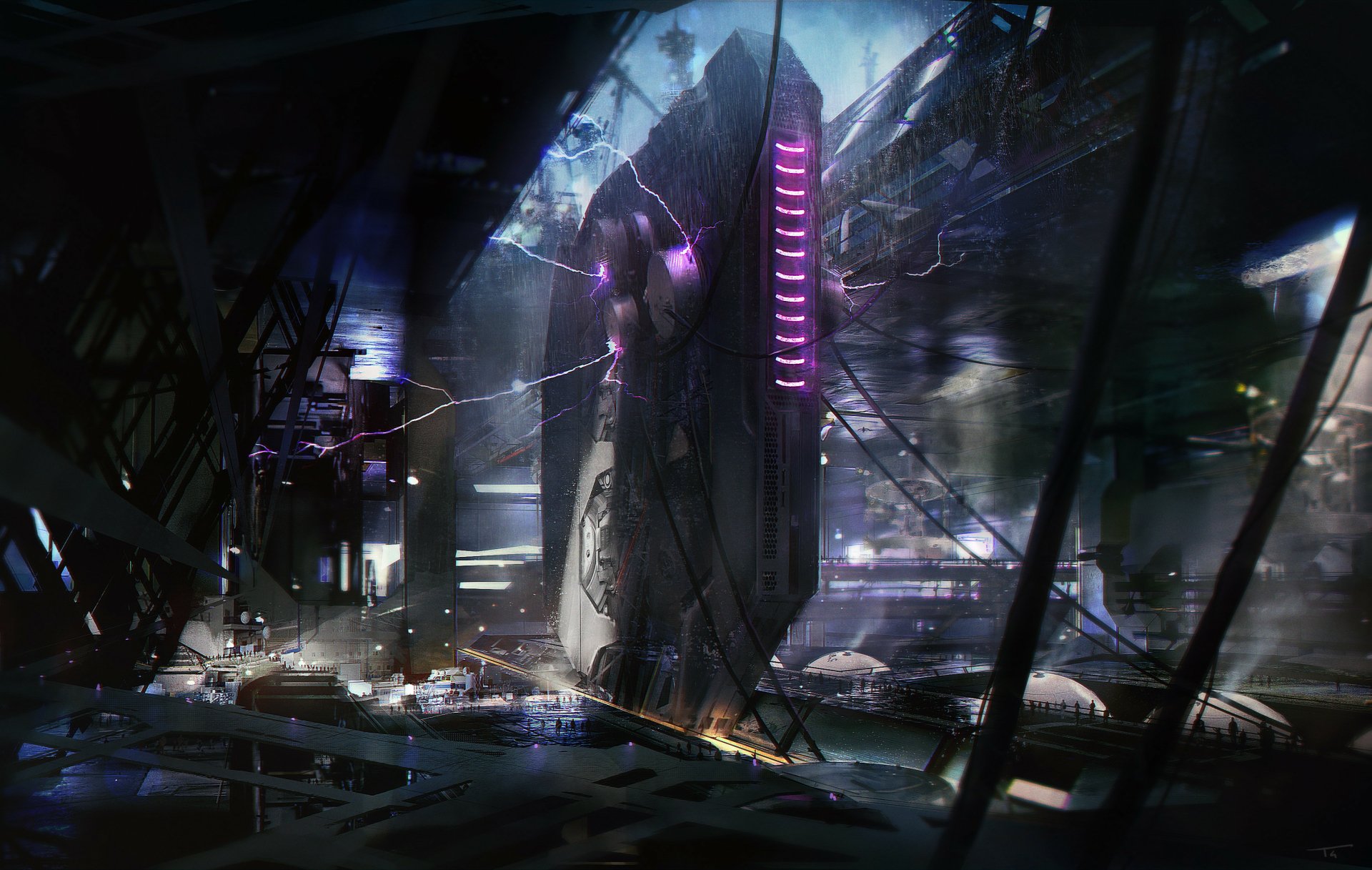 Download Futuristic Sci Fi City Sci Fi City Futuristic City HD Wallpaper by Tom Garden
