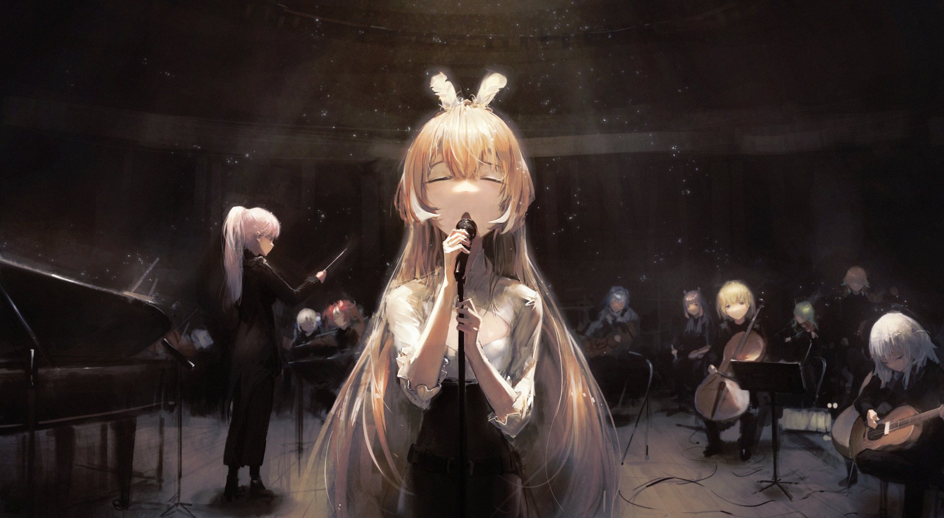 Download Watson Amelia Tsukumo Sana Takanashi Kiara Ouro Kronii Ninomae Ina'nis Nanashi Mumei Mori Calliope Hakos Baelz Gawr Gura Ceres Fauna Anime Virtual Youtuber 4k Ultra HD Wallpaper