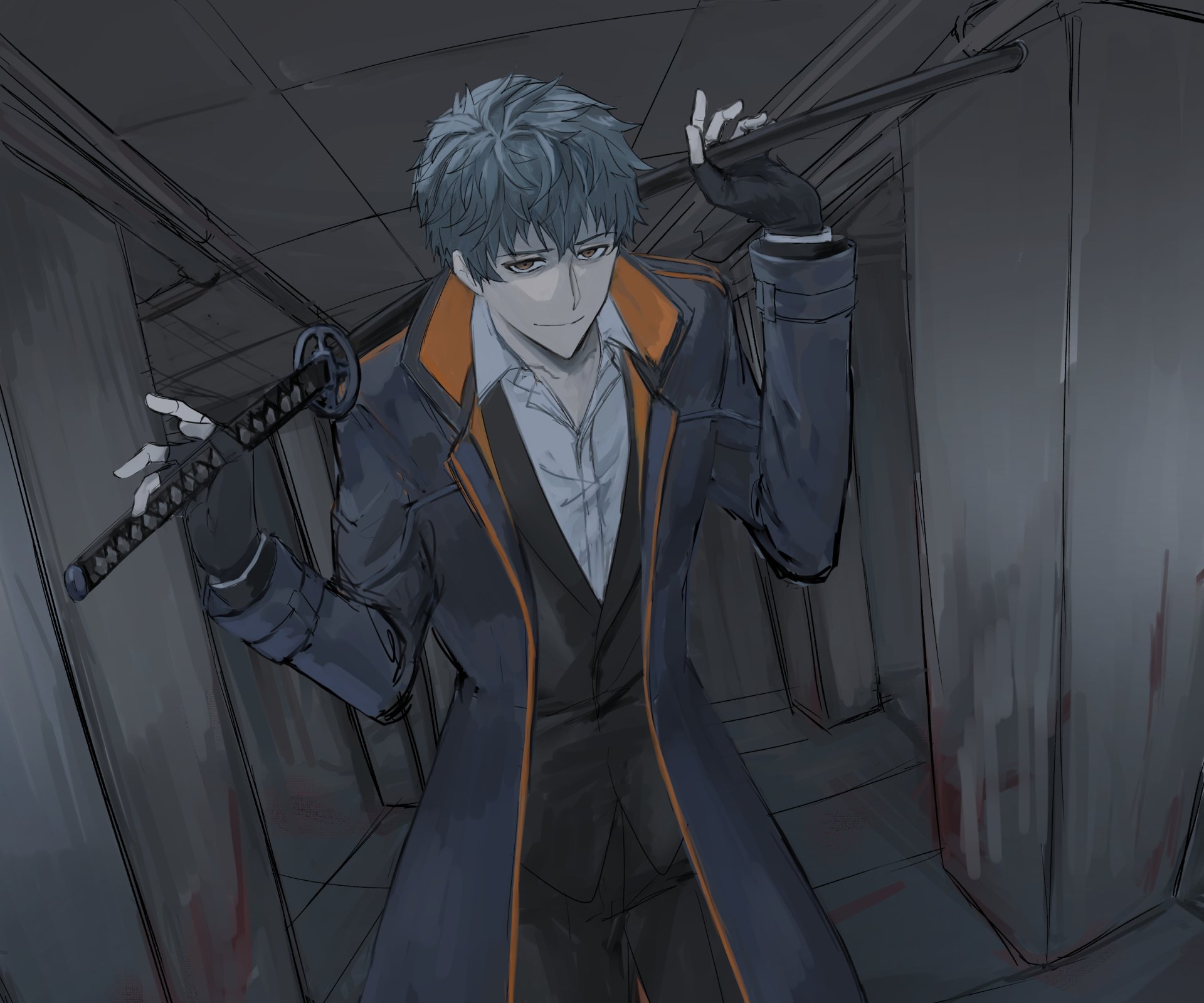 Download Saitou Hajime Anime Fate/Grand Order HD Wallpaper