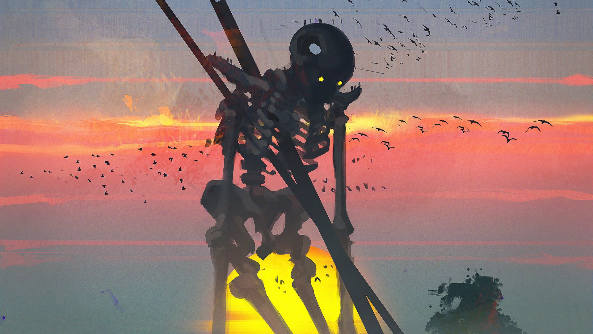 Download Dark Skeleton 4k Ultra HD Wallpaper by Jocelin Carmes