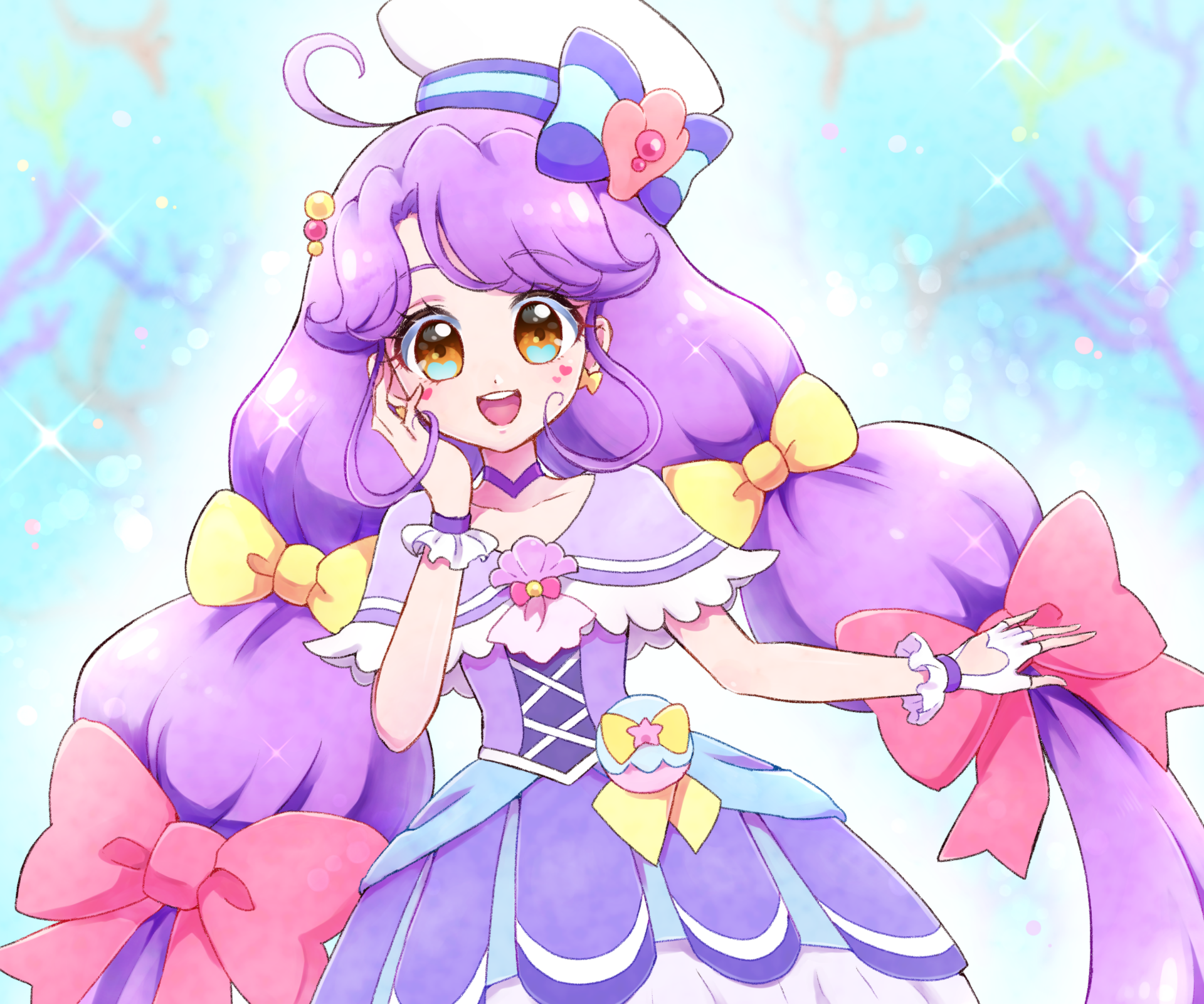 Download Sango Suzumura Cure Coral Anime Tropical-Rouge! Pretty Cure HD Wallpaper