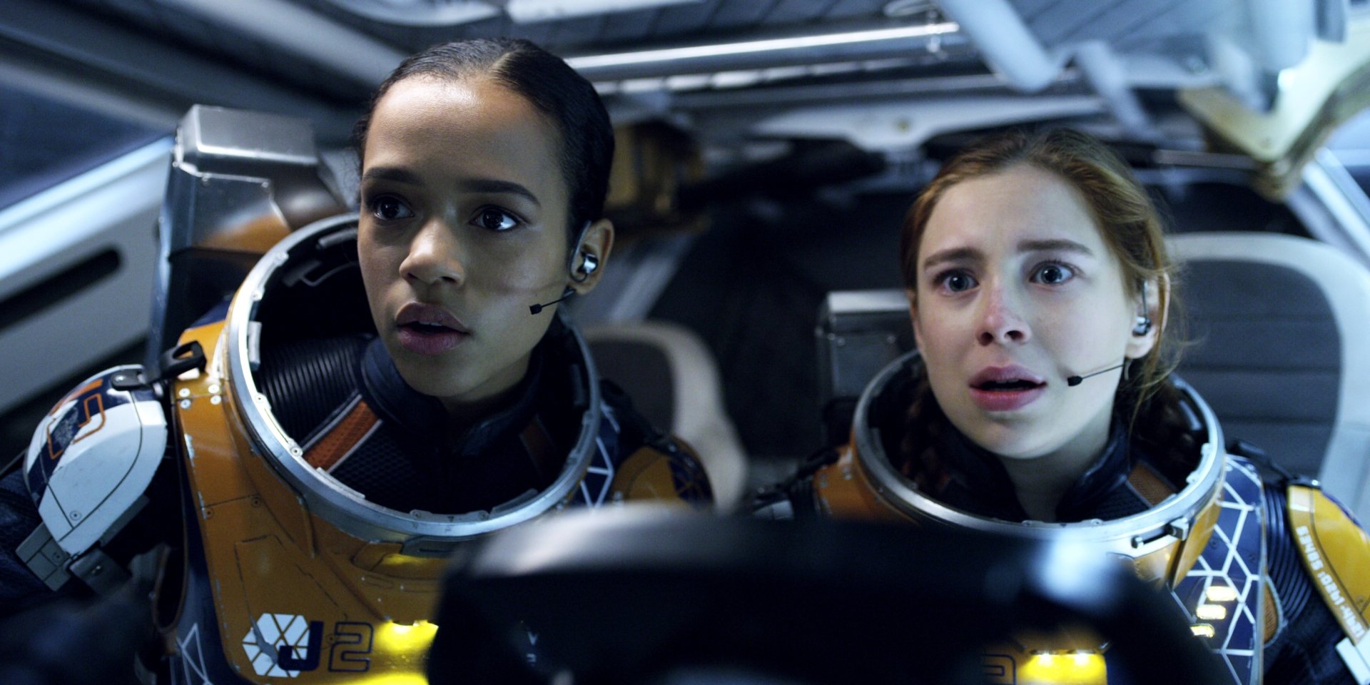 Download Penny Robinson Mina Sundwall Judy Robinson Taylor Russell TV Show Lost In Space HD Wallpaper