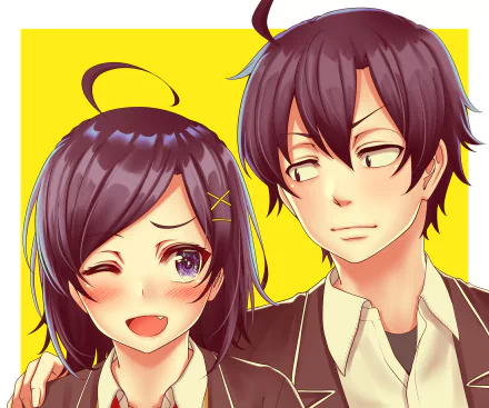 Komachi Hikigaya Hachiman Hikigaya Anime My Teen Romantic Comedy SNAFU HD Desktop Wallpaper | Background Image