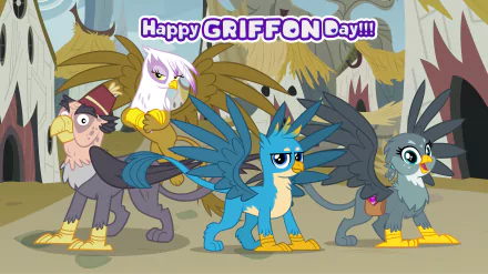 Gabby (My Little Pony) Gilda (My Little Pony) Gallus (My Little Pony) TV Show My Little Pony: Friendship Is Magic HD Desktop Wallpaper | Background Image