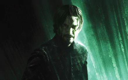 Neo (The Matrix) Keanu Reeves movie The Matrix Resurrections HD Desktop Wallpaper | Background Image