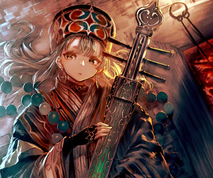 traditional costume Anime girl anime girl HD Desktop Wallpaper | Background Image