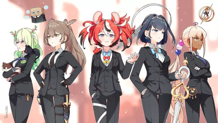 hololive Tsukumo Sana Ouro Kronii Nanashi Mumei Hakos Baelz Ceres Fauna Anime Virtual Youtuber HD Desktop Wallpaper | Background Image