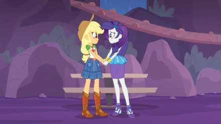 blush Rarity (My Little Pony) Applejack (My Little Pony) movie My Little Pony Equestria Girls: Rollercoaster of Friendship HD Desktop Wallpaper | Background Image