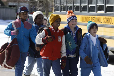 Santino Barnard Winslow Fegley Che Tafari movie 8-Bit Christmas HD Desktop Wallpaper | Background Image