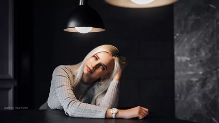 white hair woman model HD Desktop Wallpaper | Background Image