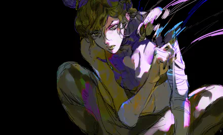 Stone Ocean (Jojo's Bizarre Adventure) Jolyne Cujoh Anime Jojo's Bizarre Adventure HD Desktop Wallpaper | Background Image