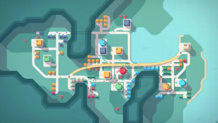 video game Mini Motorways HD Desktop Wallpaper | Background Image