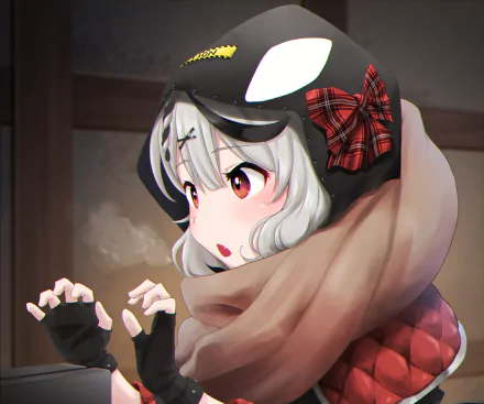 hololive Sakamata Chloe Anime Virtual Youtuber HD Desktop Wallpaper | Background Image