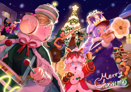 Marshmallow Cookie (Cookie Run) Macaron Cookie (Cookie Run) Cocoa Cookie (Cookie Run) DJ Cookie (Cookie Run) Mint Choco Cookie (Cookie Run) Pudding Cookie (Cookie Run) Rockstar Cookie (Cookie Run) video game Cookie Run: OvenBreak HD Desktop Wallpaper | Background Image