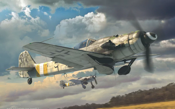 luftwaffe military Focke-Wulf Fw 190 HD Desktop Wallpaper | Background Image