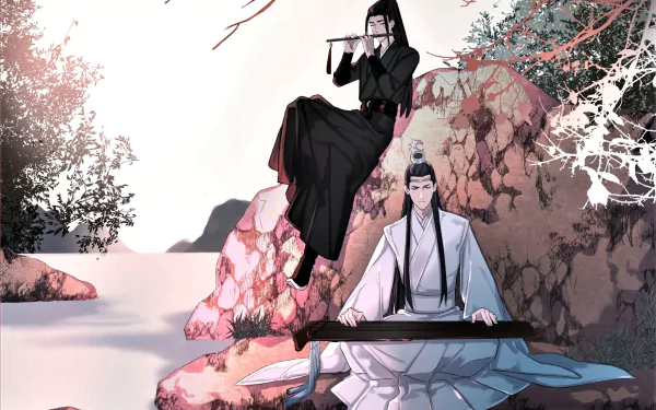 Xiao Zhan Wang Yibo Lan Wangji Wei Wuxian TV Show The Untamed HD Desktop Wallpaper | Background Image