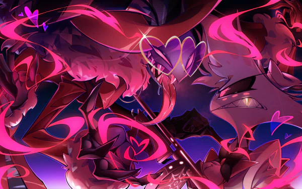 Valentino (Hazbin Hotel) Angel Dust (Hazbin Hotel) TV Show Hazbin Hotel HD Desktop Wallpaper | Background Image