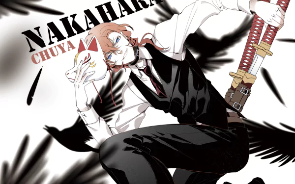 Chuya Nakahara Anime Bungou Stray Dogs HD Desktop Wallpaper | Background Image