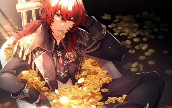 Diluc (Genshin Impact) video game Genshin Impact HD Desktop Wallpaper | Background Image