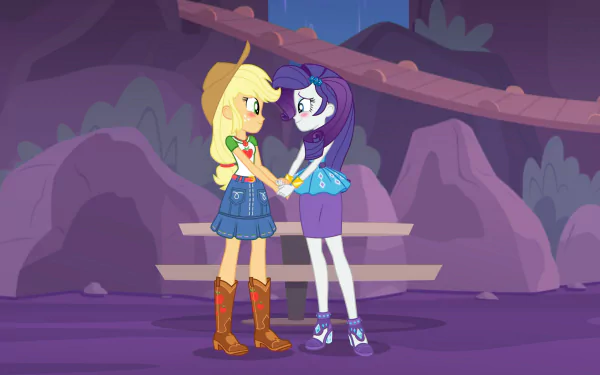 blush Rarity (My Little Pony) Applejack (My Little Pony) movie My Little Pony Equestria Girls: Rollercoaster of Friendship HD Desktop Wallpaper | Background Image