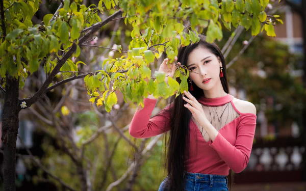 long hair woman asian HD Desktop Wallpaper | Background Image