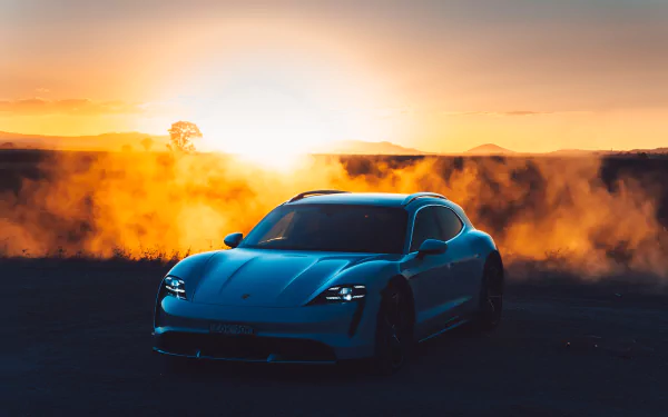 Porsche Taycan Turbo Cross Turismo vehicle Porsche Taycan Turbo HD Desktop Wallpaper | Background Image